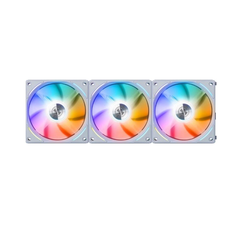 LIAN LI UNI FAN AL120 TRIPLE DIGITAL ADDRESSABLE RGB 120 FAN, TRIPLE PACK, WHITE - 3 PCS - G99.12AL3W.00