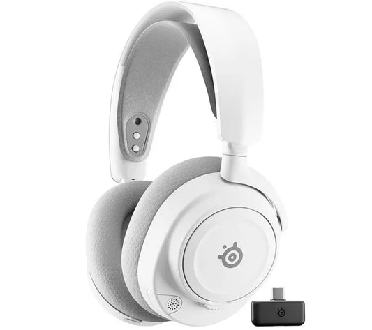 SteelSeries Arctis Nova 7 Wireless Gen 2 Gaming Headset - Real-Time App Control, 50+ HR Play, Neodymium Drivers, Mix 2.4GHz/Bluetooth, PC, PS5, PS4, Switch 1/2, Mobile - White Games Corner 