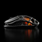 GravaStar Mercury M2 Wireless Gaming Mouse with 26,000 DPI, PAW3395DM Sensor -79g Lightweight Hollowed-Out Design -5 Programmable Buttons -5 Dynamic Lightsync RGB - Transparent Black
