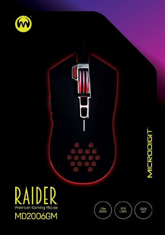 ‎ RAIDER Premium Gaming Mouse MD2006GM