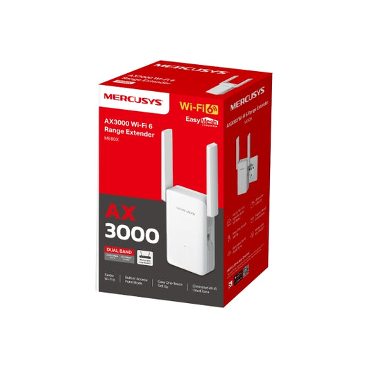 MERCUSYS ME80X AX3000 Wi-Fi 6 Range Extender