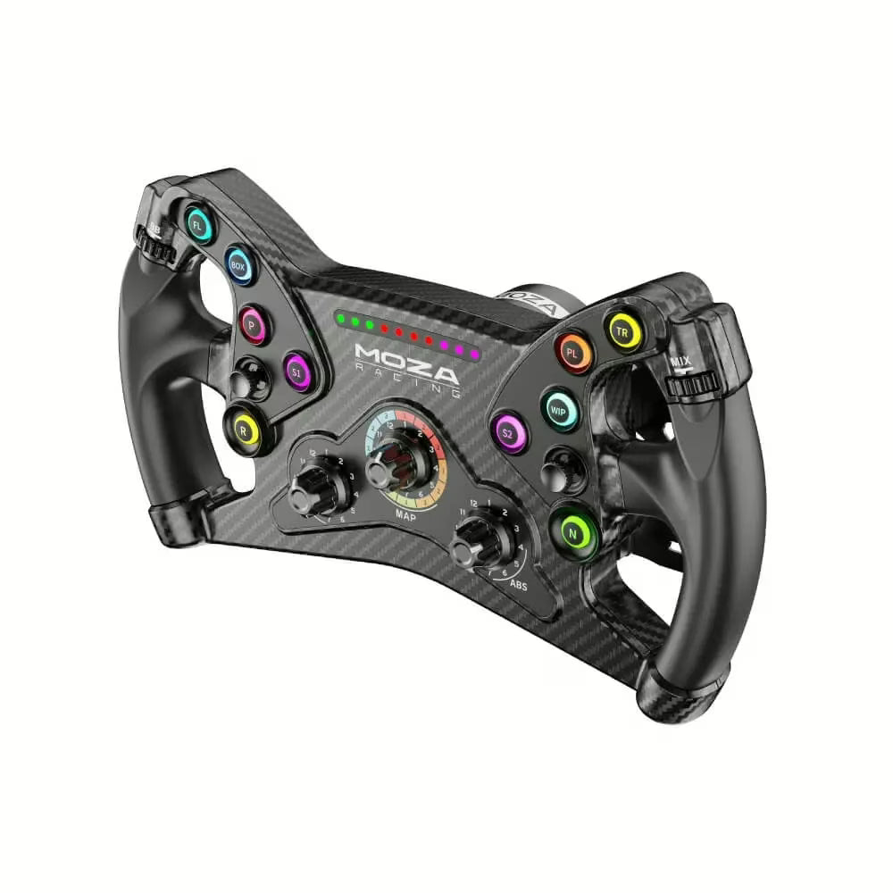 MOZA GT Racing Ultimate Sim Bundle: R9 V3 Direct Drive Base, KS GT Steering Wheel & CRP2 Load Cell Pedals