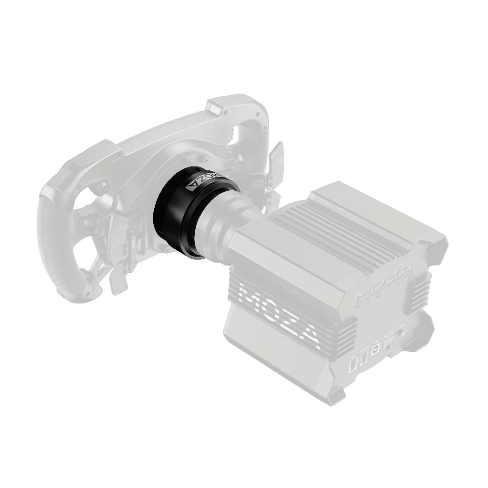 MOZA 70mm Quick Release Adapter, Aviation-Grade Aluminum, Racing Standard Compatibility, Universal D1 Spec for Third-Party Wheels | RS07