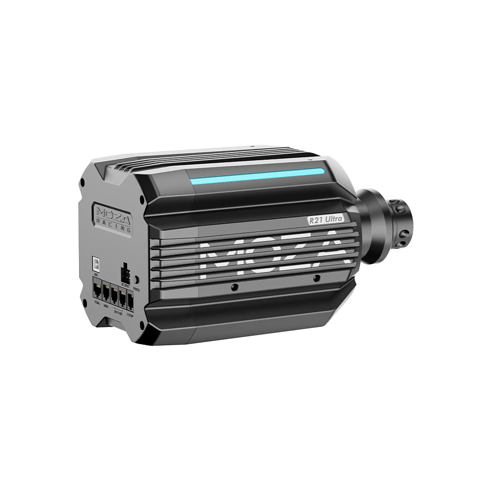 MOZA R21 Ultra Direct Drive Wheel Base, 21 N·m Sustained Torque, 21-bit Magnetic Encoder, PC Professional Sim Racing Base, Dual RGB Light Strips | RS090