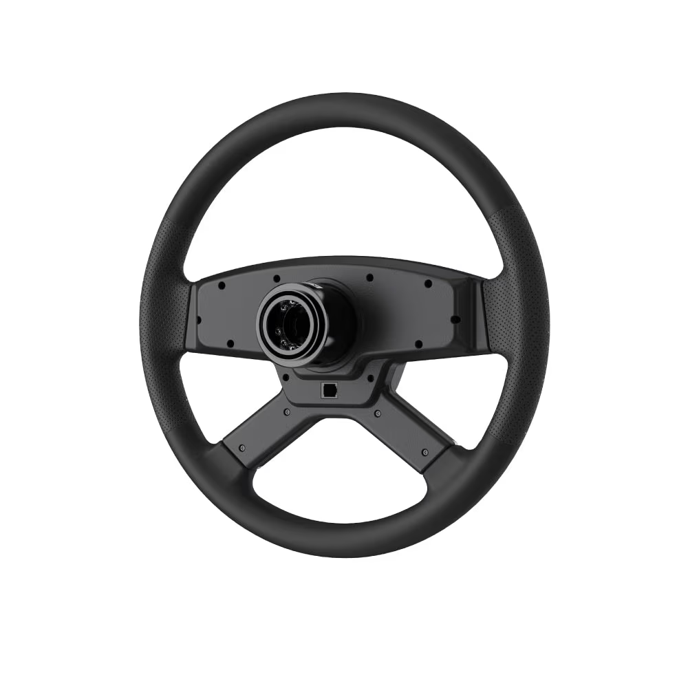 MOZA Racing RS060 TSW Truck Steering Wheel, RGB buttons and LED lights, 400mm Microfiber Leather Rim | RS060