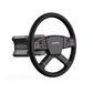 MOZA Racing RS060 TSW Truck Steering Wheel, RGB buttons and LED lights, 400mm Microfiber Leather Rim | RS060