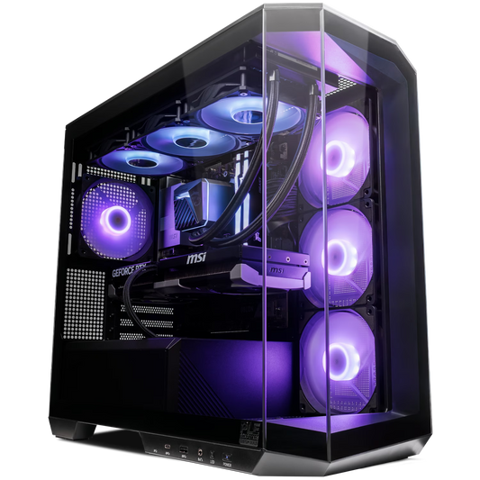 MSI Powered Gaming PC, Ryzen 7 9850X3D, RTX 5070 Ti 16GB, 32GB DDR5, 2TB Gen5 SSD, MAG Pano 100R PZ Black
