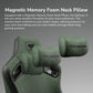 COUGAR Defensor S Gaming Chair Army Green F – PushBack Lumbar Support, 4D Folding Armrests, Magnetic Memory Foam Neck Pillow
