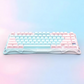 GravaStar K1 Lite 75% Wireless Mechanical Gaming Keyboard – Aurora Mist, Tri-Mode Connectivity, Hot-Swappable, RGB, Aurora Mist | K1 Lite