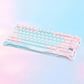 GravaStar K1 Lite 75% Wireless Mechanical Gaming Keyboard – Aurora Mist, Tri-Mode Connectivity, Hot-Swappable, RGB, Aurora Mist | K1 Lite