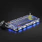 GravaStar Mercury K1 Pro Wireless Gaming Keyboard, 75% Layout, Interstellar Silver, RGB, 79 Keys + Knob, Kailh Linear Switches, 8000mAh Battery| GS K1_PRO_S_CGRY