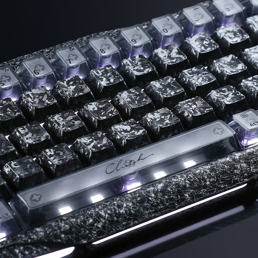 GravaStar Mercury V60 Pro Special Edition Gaming Keyboard, Magnetic Hall Effect Switches, 8kHz Polling, 0.125ms Latency, Aluminum Build, Cyber Frost Black | V60 Pro