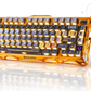 GravaStar Mercury K1 Pro Special Edition 75% Mechanical Keyboard, Battle-Worn Yellow, Tri-Mode Wireless, Aluminum Alloy, Hand-Painted | GS K1 PRO_YLM