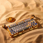 GravaStar Mercury K1 Pro Special Edition 75% Mechanical Keyboard, Battle-Worn Yellow, Tri-Mode Wireless, Aluminum Alloy, Hand-Painted | GS K1 PRO_YLM