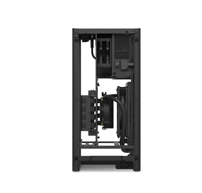 NZXT H1 Tempered Glass Mini ITX Case Including Pre Installed 140mm AIO Liquid Cooler + 650W SFX-L 80Plus Gold PCI Express x16 SGCC Steel and Tempered Glass White - CA-H16WR-W1-UK