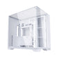 Lian Li O11 Vision Compact Tower Computer Case, Up to 360mm Radiator & 9x 120mm Fan Support, 1x 4mm & 1x 3mm Tempered Glass Panels, Steel & Aluminum Materials,White