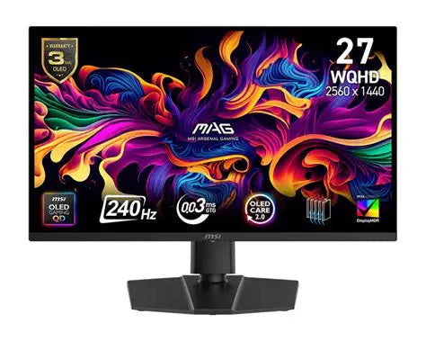 MSI MAG 273QP QD-OLED X24 27-inch 2560 x 1440 (QHD) Gaming Monitor Games Corner 