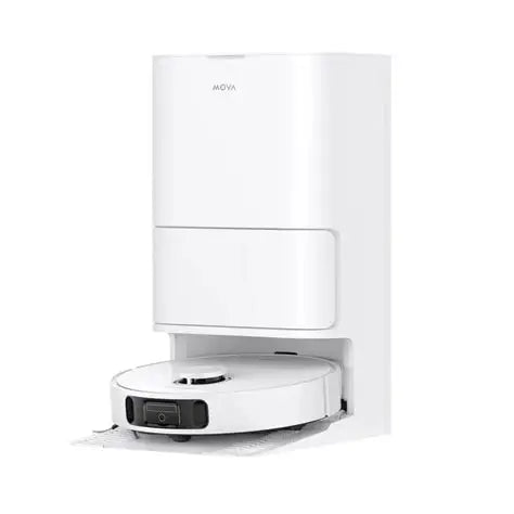 MOVA E40 Ultra Robot Vacuum & Mop, 19,000 Pa Suction, LiDAR Smart Navigation, 360°Obstacle Avoidance, Self-Empty & Auto Mop Washing/Drying Dock, 5200 mAh Battery, 260-Min Runtime, White | E40-Ultra