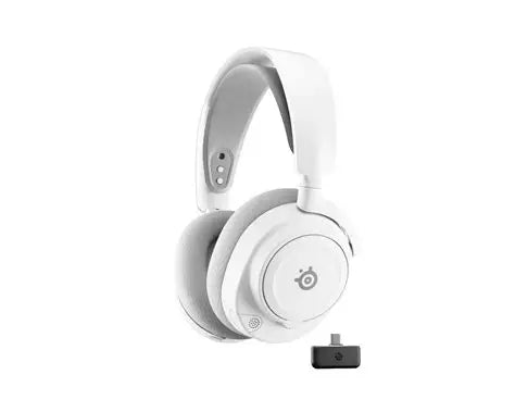 SteelSeries Arctis Nova 7 Wireless Gen 2 Gaming Headset - Real-Time App Control, 50+ HR Play, Neodymium Drivers, Mix 2.4GHz/Bluetooth, PC, PS5, PS4, Switch 1/2, Mobile - White