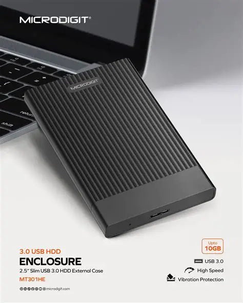 Microdigit hard disk enclosure MT301HE Games Corner 