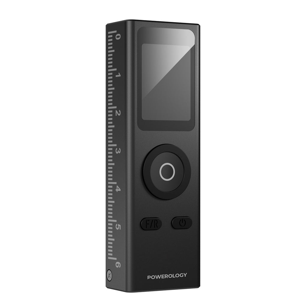 Powerology 30Meter Mini Laser Rangefinder with Type-C Connector -BLACK, P30MLRFBK
