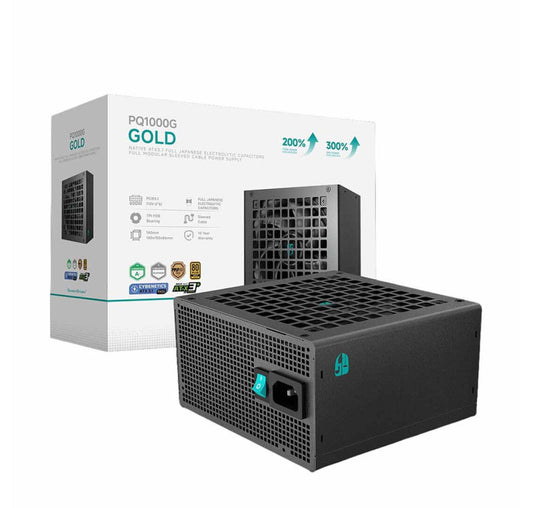 DeepCool PQ1000G Fully Modular Power Supply 1000W 80 PLUS Gold ATX 3.1 PSU-R-PQA00G-FD1B-JGUK-V1 Games Corner 