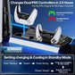 OIVO Vertical Stand for PS5 ,PS5 Slim with Cooling Fan Cooling Stand Controller Charging Station for PS5