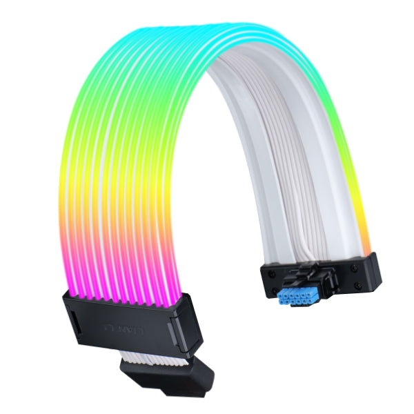 Lian Li Strimer Wireless 24 Pin with Controller (PW24-1W-T) - Addressable RGB Power Extension Cable - 2.4 GHz Wireless Control