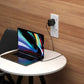 Powerology 63W Ultra-Quick Gan Charger 45W PD & USB-A Quick Charge 18WQC3.0 With 60W Type-C To Type-C Cable SKU: PWCUQC004-C