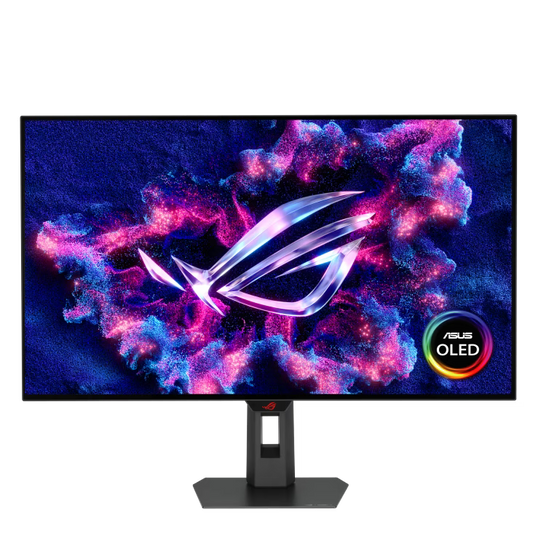 ASUS ROG Strix OLED XG32UCWG 32 inch 4K UHD Gaming Monitor, Dual Mode (4K at 165 Hz FHD at 330 Hz), 0.03ms, Sync-Tech, HDR 400 TB, QD-OLED, 16:9, 3840x2160, DP, HDMI, 15W USB-C, USB Hub, Auto KVM | 90LM0BX0-B01371 Games Corner 