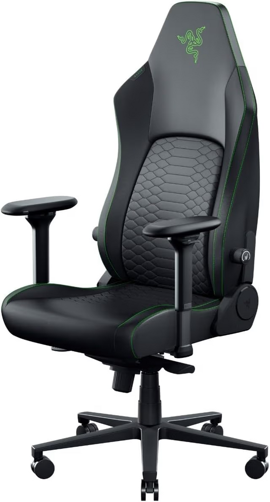 Razer Iskur V2 NewGen Black Green Gaming Chair – Advanced Ergonomics with Adaptive Lumbar System Games Corner 