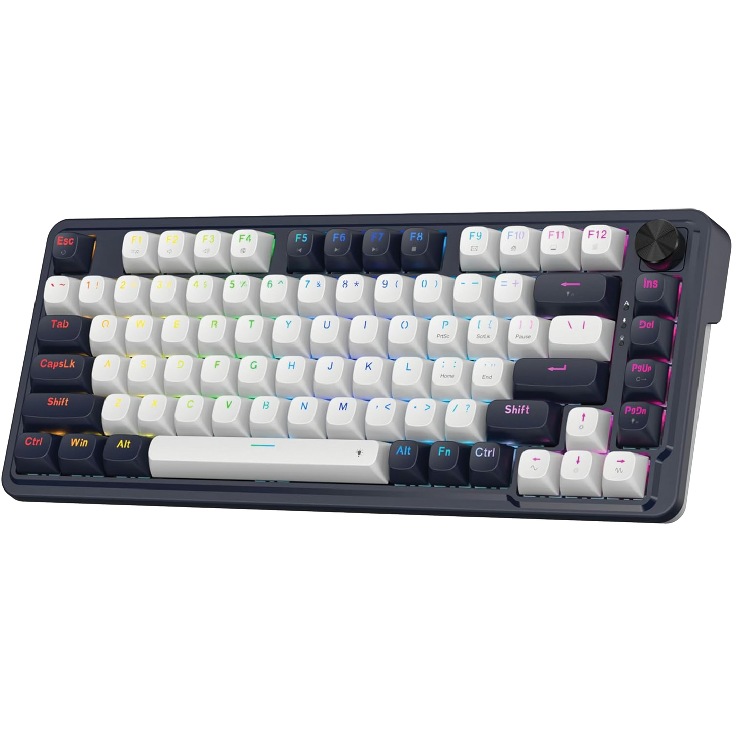 Redragon K673 HE Rapid Trigger Magnetic Keyboard – 81-Key 8K Wired Mechanical Keyboard, UltraMag POM Switches, Dual-Module Floating Structure | K673WB-RGB-M