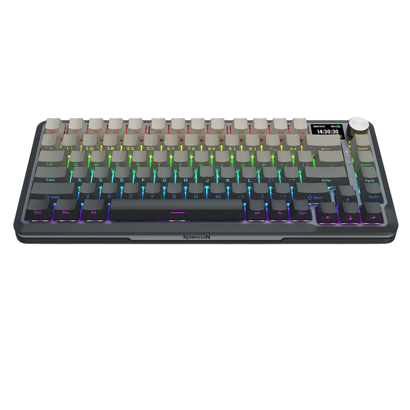 Redragon K708GG-RGB-PRO TKL Mechanical Gaming Keyboard – RGB Backlit, Hot-Swappable, Compact Tenkeyless