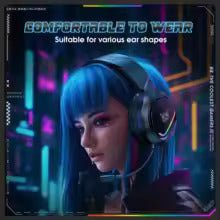 ONIKUMA X31 Wired Headphone with RGB Colorful Lighting Surround Sound Over-Ear Wired Headset Gamer for PC Gaming Xbox.