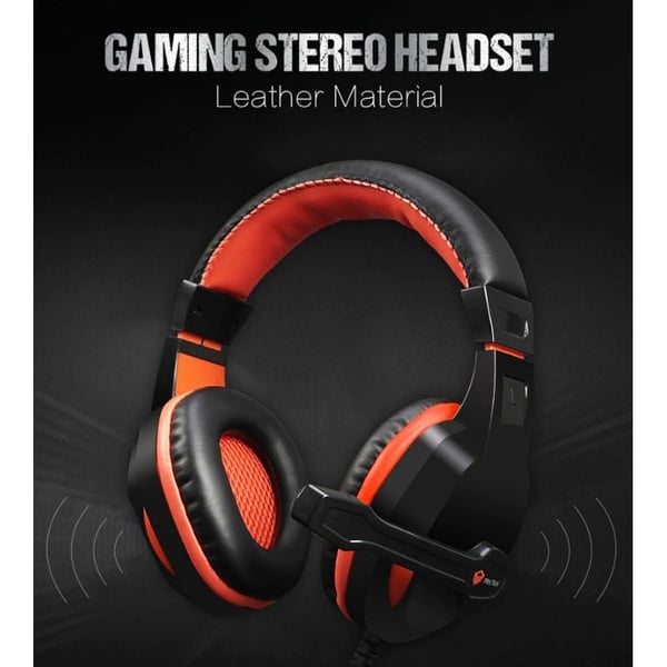 Meetion HP010 Wired Over Ear USB Gaming Headphones With Mic Black