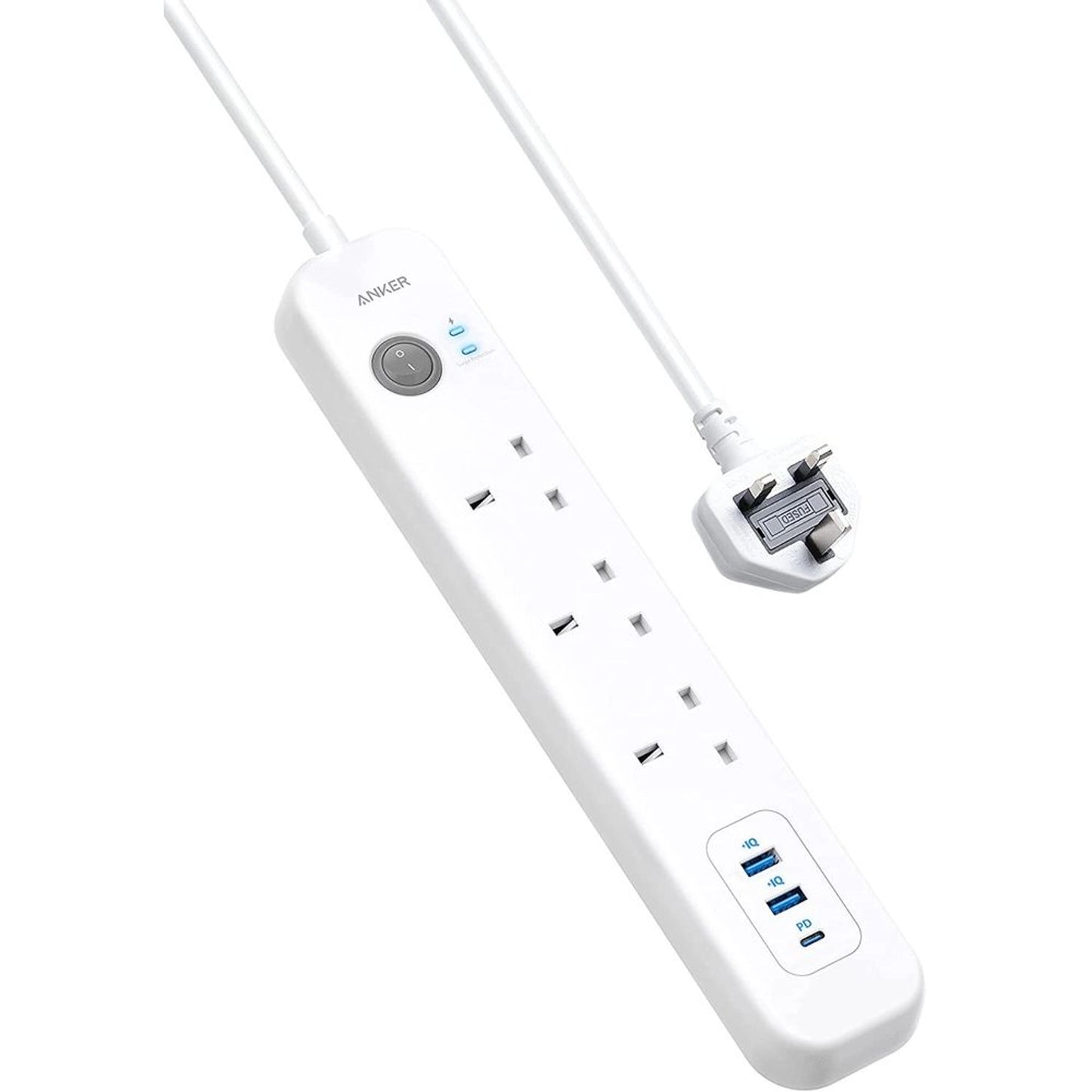 Anker Powerextend 3 Outlets 3 Ports 2A 1C Pd 18W White, A9136K21