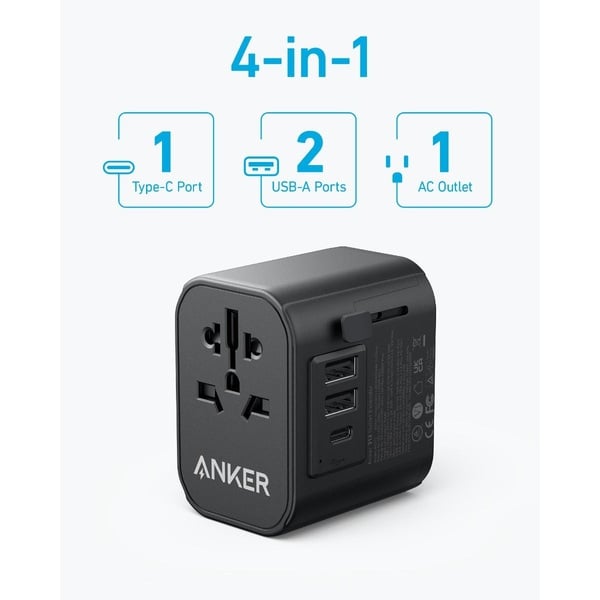 Anker Usb-C Travel Adapter 1A 2C 30W A9212K11