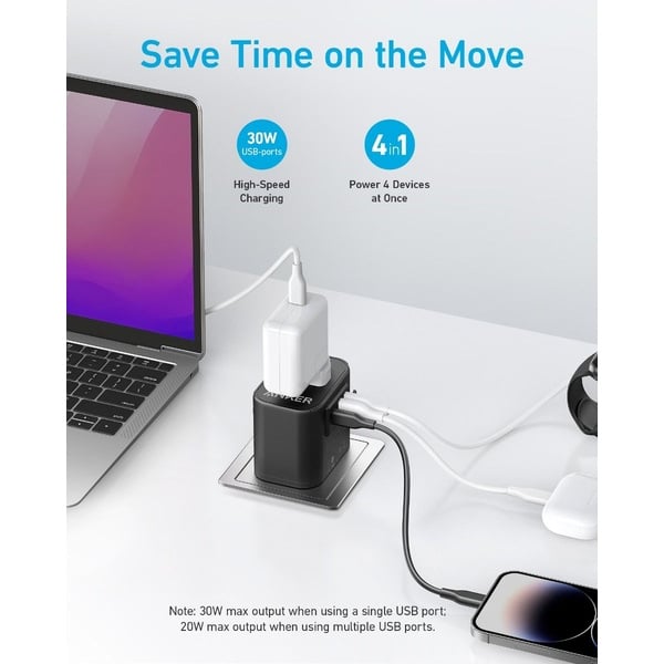 Anker Usb-C Travel Adapter 1A 2C 30W A9212K11