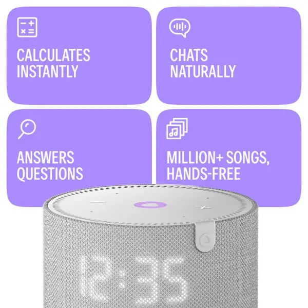 Yango Yasmina Mini AI Enabled Smart Bluetooth Speaker – Grey