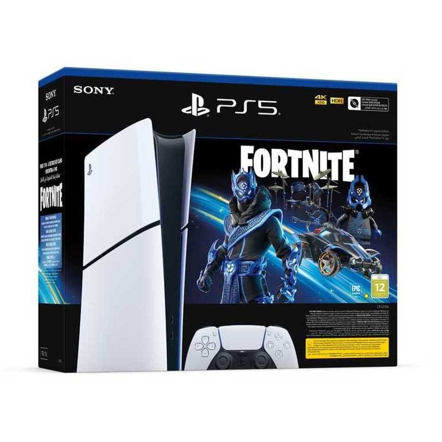 Sony PlayStation 5 Slim Console (Digital Version) + Fortnite Game Bundle