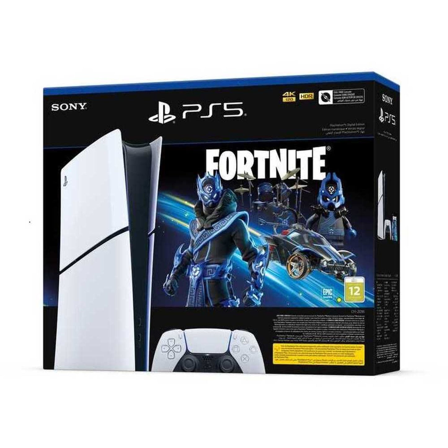 Sony PlayStation 5 Slim Console (Digital Version) + Fortnite Game Bundle