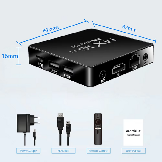 Smart TV Box Android 13 MX10 F1