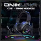 ONIKUMA X31 Wired Headphone with RGB Colorful Lighting Surround Sound Over-Ear Wired Headset Gamer for PC Gaming Xbox.