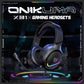 ONIKUMA X31 Wired Headphone with RGB Colorful Lighting Surround Sound Over-Ear Wired Headset Gamer for PC Gaming Xbox.