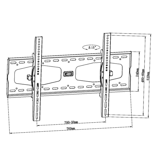 SH 63T Tilt TV Wall Mount – Heavy-Duty Adjustable Bracket for LED/LCD TVs | Secure & Easy Installation Games Corner 