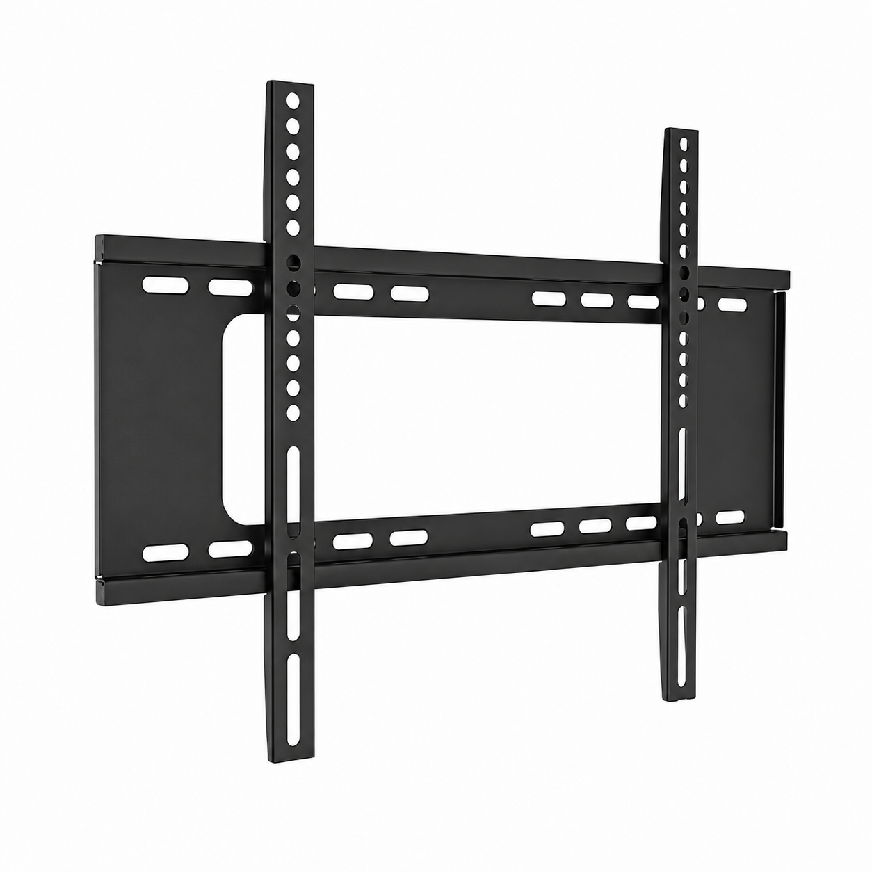 Skill Tech SH 64F Economy Fixed TV Wall Mount Bracket for Large LED, LCD & Smart TVs | Heavy-Duty Steel, Slim Design, Black