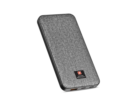 Swiss Military Power Bank 2C/1A With PD Fast Charge 10000mAh Grey Games Corner 