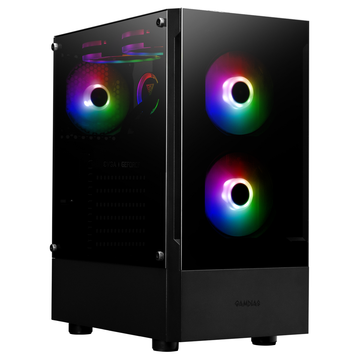 GAMDIAS TALOS E3 MESH RGB ATX Mid Tower PC Case-Black