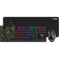 Twisted Minds 4-in-1 Gaming Bundle - Wired Keyboard, DPI Adjustable Mouse, Rainbow Static Headset & Mouse Pad - TM-FUSION-XI