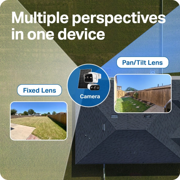 Tapo C675D KIT Solar-Powered Dual-Lens Pan/Tilt Security Camera Kit